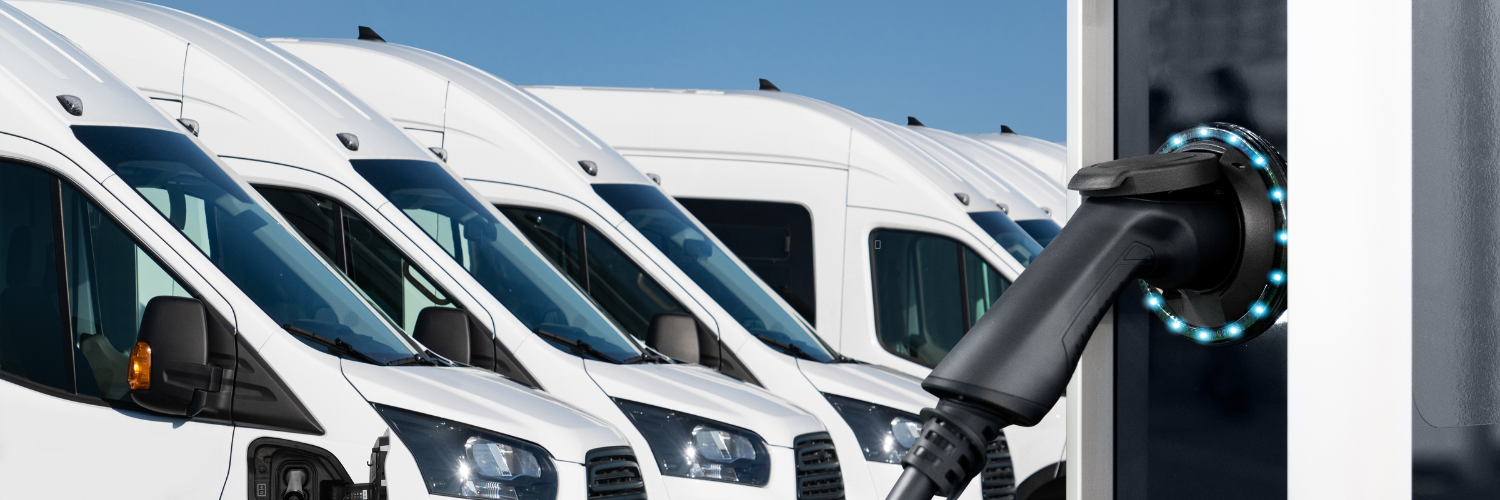 Electric vans charging